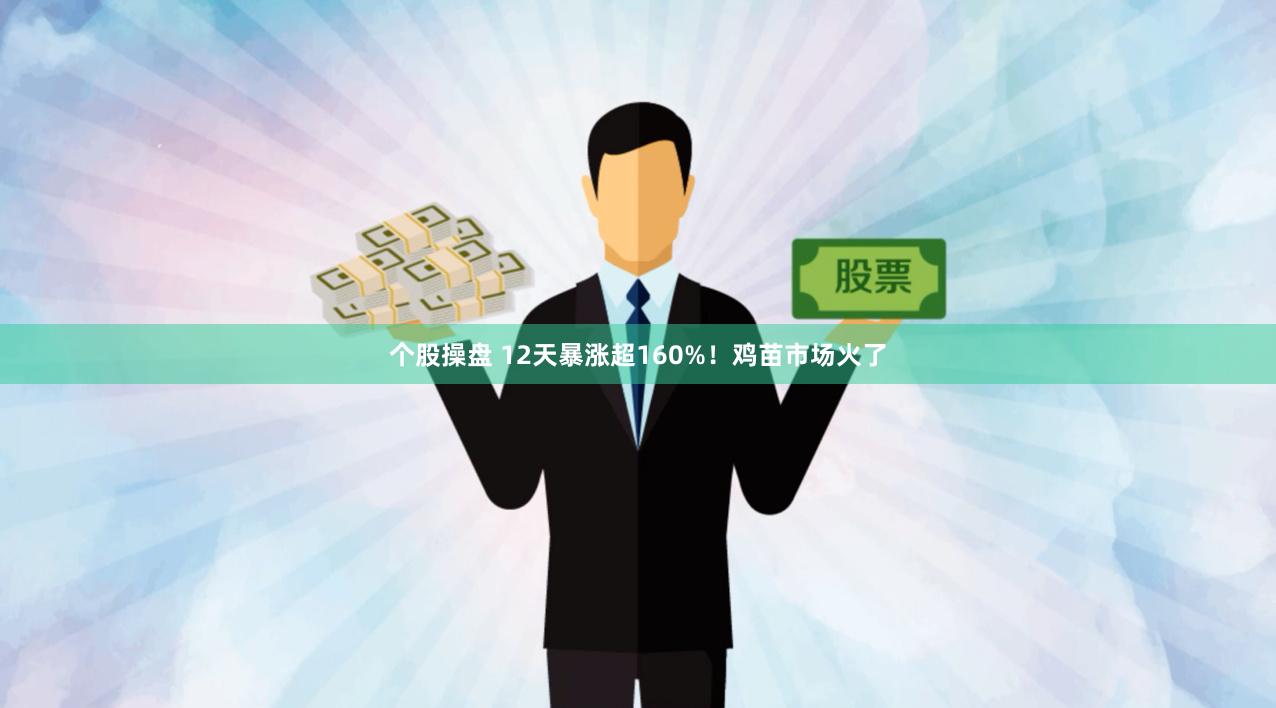 个股操盘 12天暴涨超160%！鸡苗市场火了